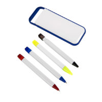 Набор «Help»: две цветных шариковых ручки,карандаш и маркер, изображение 2