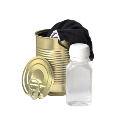 Комплект СИЗ #1 (маска черная, антисептик), упаковано в жестяную банку — 36601/35_1, изображение 6