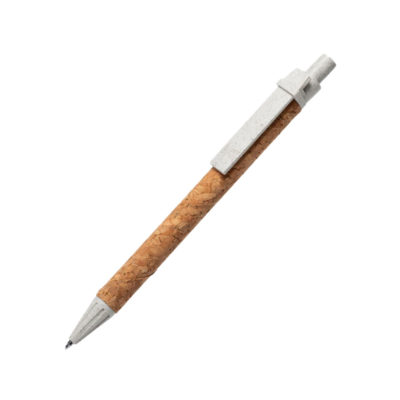 PEVEX, ручка шариковая, пробка, пластик с пшеничной соломой, изображение 1