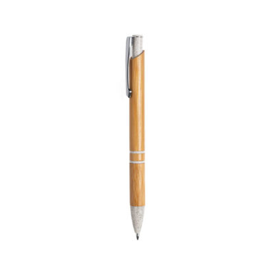 LETTEK, ручка шариковая, бамбук, пластик с пшеничным волокном, металл, изображение 2