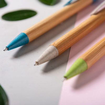 Ручка шариковая SYDOR, бамбук, пластик с пшеничным волокном — 346495/08_1, изображение 2