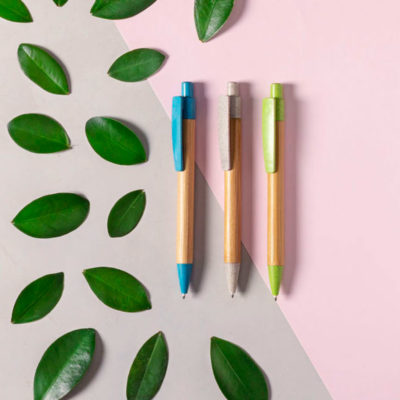 Ручка шариковая SYDOR, бамбук, пластик с пшеничным волокном — 346495/08_1, изображение 3