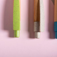 Ручка шариковая SYDOR, бамбук, пластик с пшеничным волокном — 346495/08_1, изображение 4