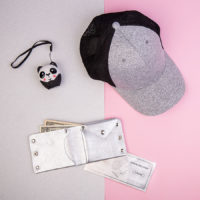 Набор подарочный O’GIRLIE: беспроводная колонка (панда), портмоне, бейсболка, коробка с наполнителем, изображение 1