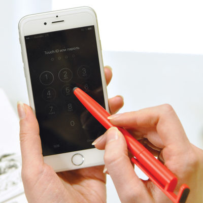 Ручка шариковая N3 со стилусом и подставкой для смартфона — 22802/08_1, изображение 3