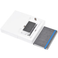 Набор PowerBox: универсальное зарядное устройство (4000mAh), блокнот и ручка в подарочной коробке, изображение 2