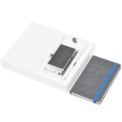 Набор PowerBox: универсальное зарядное устройство (4000mAh), блокнот и ручка в подарочной коробке, изображение 2