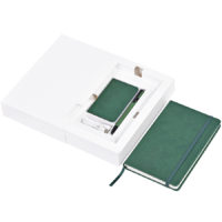 Набор PowerBox: универсальное зарядное устройство (4000mAh), блокнот и ручка в подарочной коробке, изображение 4