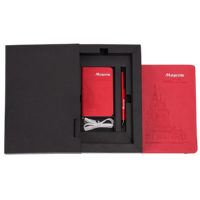 Набор PowerBox: универсальное зарядное устройство (4000mAh), блокнот и ручка в подарочной коробке, изображение 10