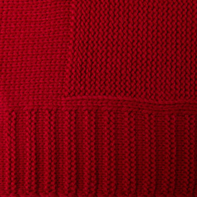 Плед ELSKER MAXI, красный, шерсть 30%, акрил 70%, 180*200 см — 42905/08_1, изображение 3