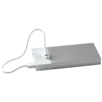 Универсальный аккумулятор «Slim Pro» (10000mAh),белый, 13,8х6,7х1,5 см,пластик,металл — 24200/01_1, изображение 5