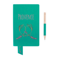 Бизнес-блокнот А5  «Provence», мятный, мягкая обложка, в клетку — 21213/16_1, изображение 5