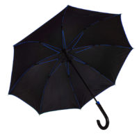 Зонт-трость BACK TO BLACK, пластиковая ручка, полуавтомат — 7432/24_1, изображение 1