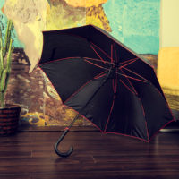 Зонт-трость BACK TO BLACK, пластиковая ручка, полуавтомат — 7432/24_1, изображение 5