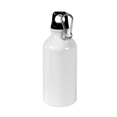 Бутылка для воды с карабином GREIMS, под сублимацию, 400 мл, изображение 1