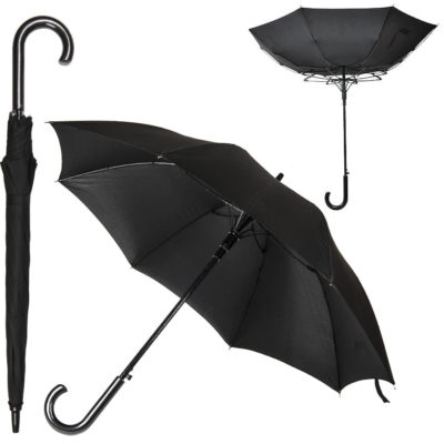 Зонт-трость ANTI WIND, пластиковая ручка, полуавтомат, изображение 1