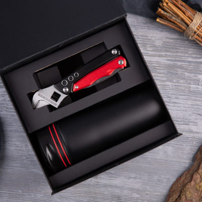 Набор подарочный RAYMAN: термокружка, мультиинструмент, коробка, черный, красный, изображение 2