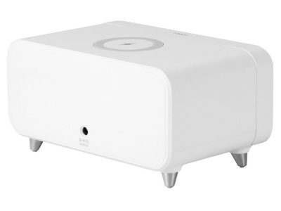 Часы с беспроводным зарядным устройством Rombica Timebox 1, белый, изображение 3