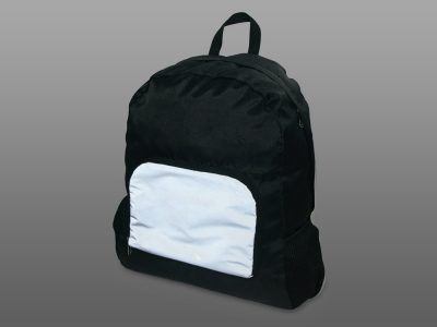 Рюкзак складной Reflector со светоотражающим карманом, темно-серый/серебристый, изображение 3