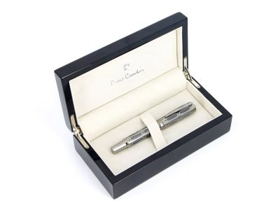 Ручка -роллер Pierre Cardin THE ONE. Цвет — пушечная сталь и черный. Упаковка L — 417590_2, изображение 8