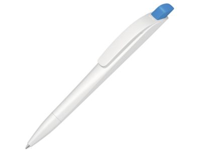 Ручка шариковая пластиковая Stream, белый/голубой — 187902.12_2, изображение 1