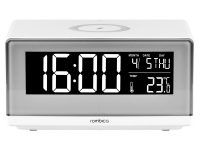 Часы с беспроводным зарядным устройством Rombica Timebox 2, белый, изображение 2