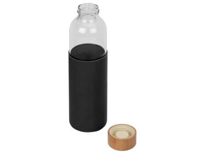 Бутылка для воды стеклянная Refine, в чехле, 550 мл, черный — 887317_2, изображение 2
