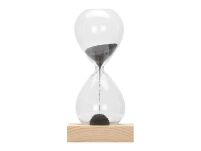 Песочные магнитные часы на деревянной подставке Infinity, изображение 2