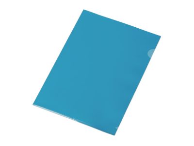 Папка-уголок прозрачный формата  А4 0,18 мм, синий глянцевый — 19202.02_2, изображение 1