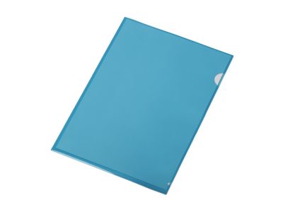 Папка-уголок прозрачный формата  А4 0,18 мм, синий глянцевый — 19202.02_2, изображение 2