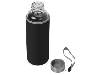 Бутылка для воды Pure c чехлом, 420 мл, черный — 887320_2, изображение 2