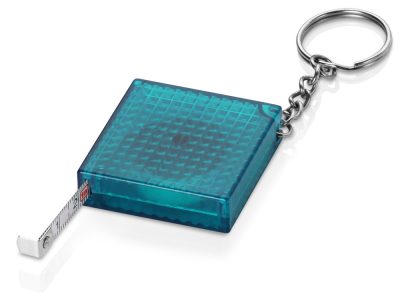 Брелок-рулетка из светоотражающего материала, 1 м., синий/серебристый, изображение 2