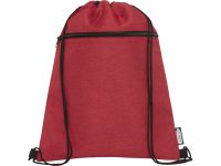 Рюкзак со шнурком Ross из переработанного ПЭТ, heather dark red — 12051802_2, изображение 2