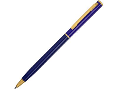 Ручка шариковая Жако с серебристой подложкой, темно-синий, изображение 1