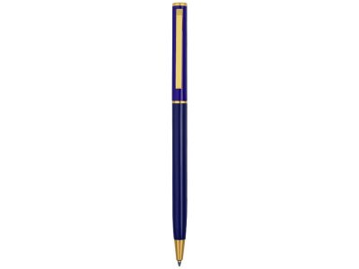 Ручка шариковая Жако с серебристой подложкой, темно-синий, изображение 2
