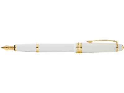 Перьевая ручка Cross Bailey Light Polished White Resin and Gold Tone, перо F, изображение 3