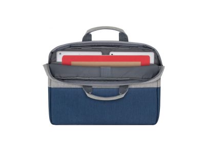 RIVACASE 7532 grey/dark blue сумка для ноутбука 15.6», изображение 12