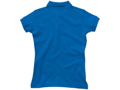 Рубашка поло Backhand женская, небесно-синий/белый, изображение 4