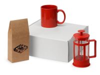 Подарочный набор с чаем, кружкой и френч-прессом Чаепитие, красный — 700411.01_2, изображение 1