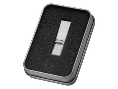 Коробка для флеш-карт с мини чипом Этан, серебристый, изображение 2