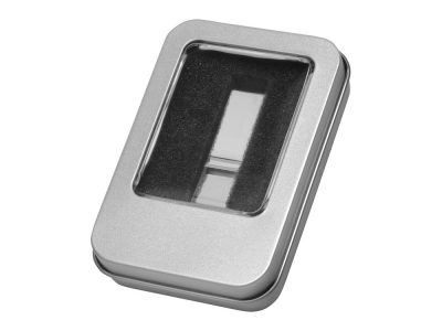 Коробка для флеш-карт с мини чипом Этан, серебристый, изображение 3