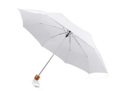 Зонт складной Oliviero, механический 21,5, белый — 10906700_2, изображение 1