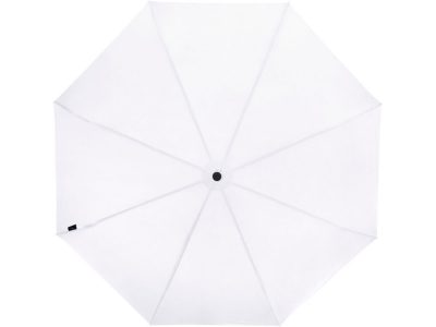 Birgit, складной ветроустойчивой зонт диаметром 21 дюйм из переработанного ПЭТ, белый — 10914501_2, изображение 2