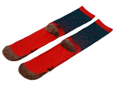 Набор носков с рождественской символикой в мешке женские, 2 пары, красный, изображение 5