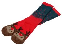 Набор носков с рождественской символикой в мешке женские, 2 пары, красный, изображение 6