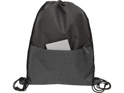 Рюкзак-мешок Reflex со светоотражающим эффектом, серый — 887177_2, изображение 3