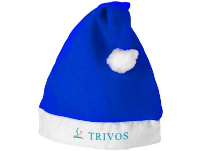 Новогодняя шапка, ярко-синий/белый, изображение 3