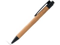 Ручка шариковая Borneo из бамбука, черный, черные чернила — 10632200_2, изображение 1