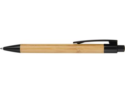 Ручка шариковая Borneo из бамбука, черный, черные чернила — 10632200_2, изображение 4