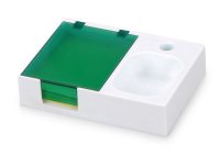 Подставка под ручку и скрепки Потакет, белый/зеленый — 599403_2, изображение 1